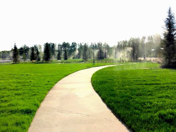 Система дождевания на объекте «ЗАПСИБНЕФТЕХИМПРОМ»