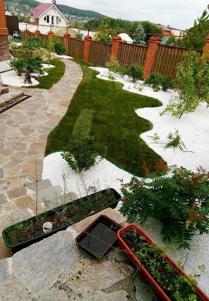 Киселева Светлана, озеленение частного объекта (Миасс, 2018)